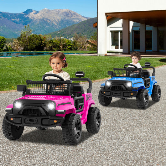 12V Kids Ride on Truck Car Battery Powered Electric Vehicle-Navy