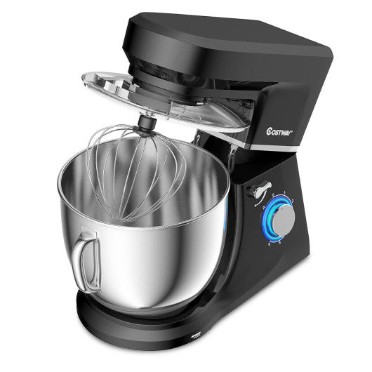 7.5 Qt Tilt-Head Stand Mixer with Dough Hook-Black