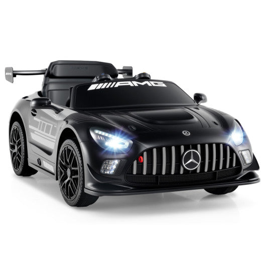 12V Kids Ride-On Car Mercedes-AMG GT3 Licensed with Adjustable Speed-Black