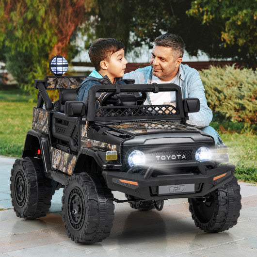 12V 7Ah Licensed Toyota FJ Cruiser Electric Car with Remote Control-Black