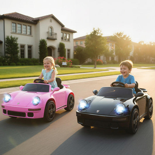 12V Electric Ride On Car Licensed RUFCTR with Remote Control and Music-Pink