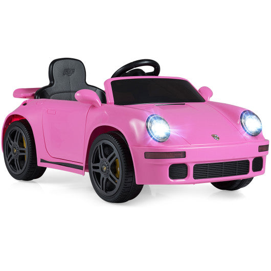12V Electric Ride On Car Licensed RUFCTR with Remote Control and Music-Pink