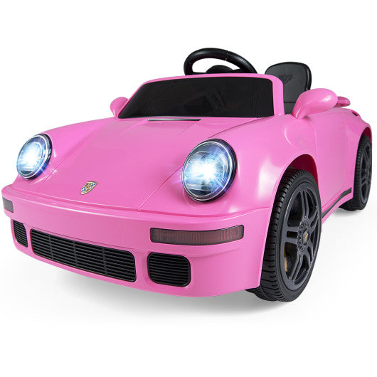 12V Electric Ride On Car Licensed RUFCTR with Remote Control and Music-Pink