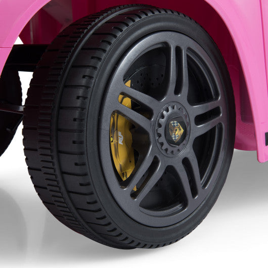 12V Electric Ride On Car Licensed RUFCTR with Remote Control and Music-Pink