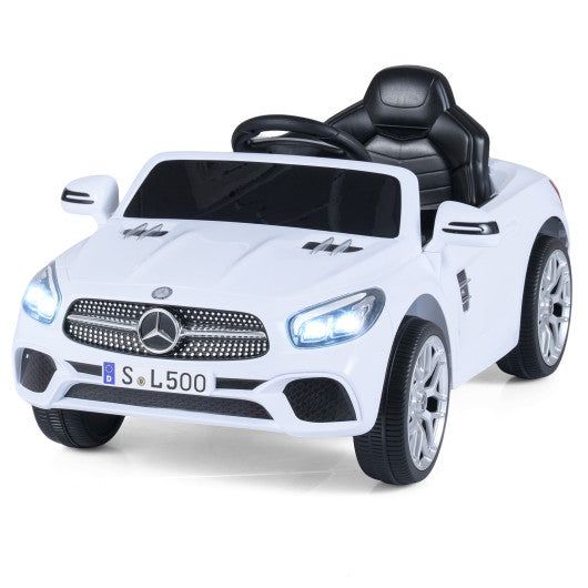 12V Kids Ride on Car Licensed Mercedes-Benz with Remote and Music-White
