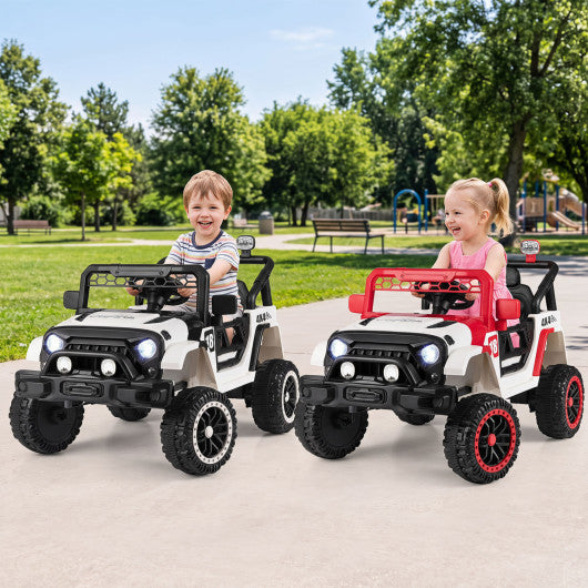 12V Kids Ride on Truck with Remote Control and 3 Speeds-Red