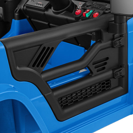 12V Kids Ride on Truck Car with Parental Remote and Music Player-Navy