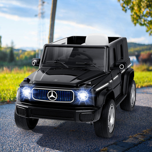 12V Licensed Mercedes-Benz EQG Kids Ride On Car with Remote Control-Black