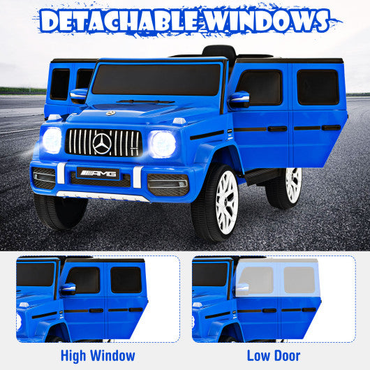 12V Mercedes-Benz G63 Licensed Kids Ride On Car with Remote Control-Navy