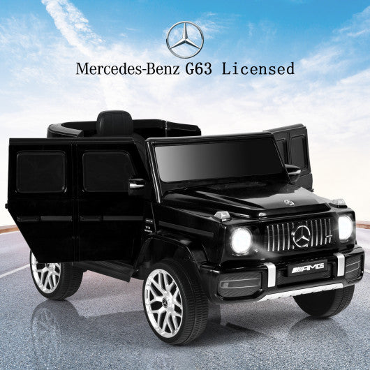 12V Mercedes-Benz G63 Licensed Kids Ride On Car with Remote Control-Black