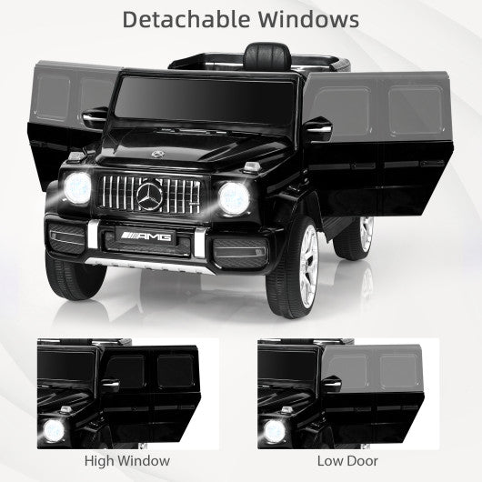 12V Mercedes-Benz G63 Licensed Kids Ride On Car with Remote Control-Black