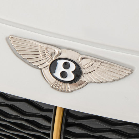 12V Powered Car Kids Ride-on Racer Car Licensed Bentley Bacalar-White