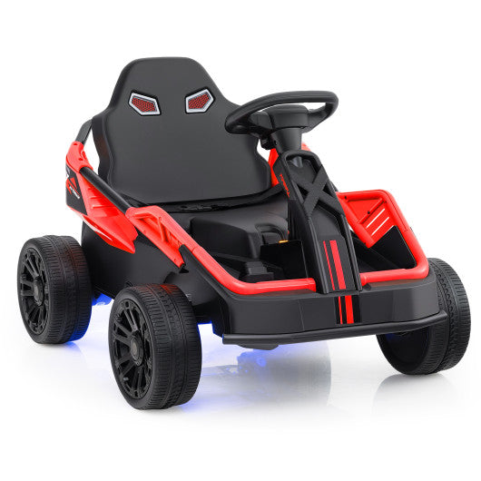 12V Ride on Car Electric UTV with Remote and Music for Big Kids-Red