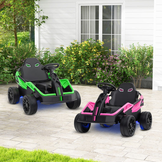 12V Ride on Car Electric UTV with Remote and Music for Big Kids-Green