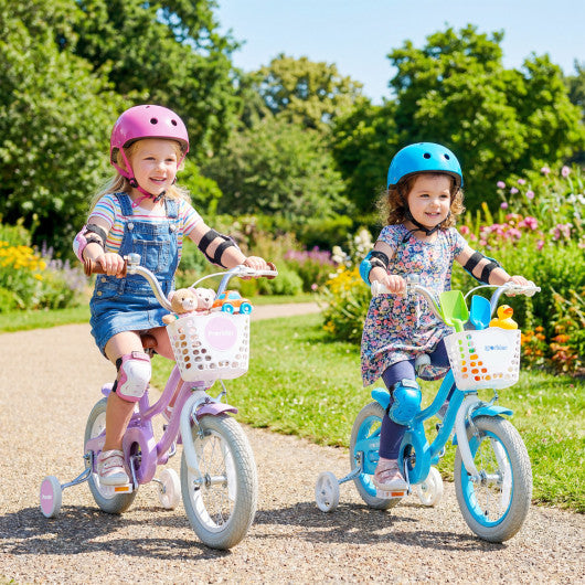 12/14/16/18/20 Inch Adjustable Kids Bike with 2 Brake System-12 Inch