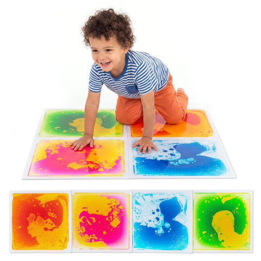 12 inches x 12 inches Toddler Sensory Floor Titles-4 Pieces