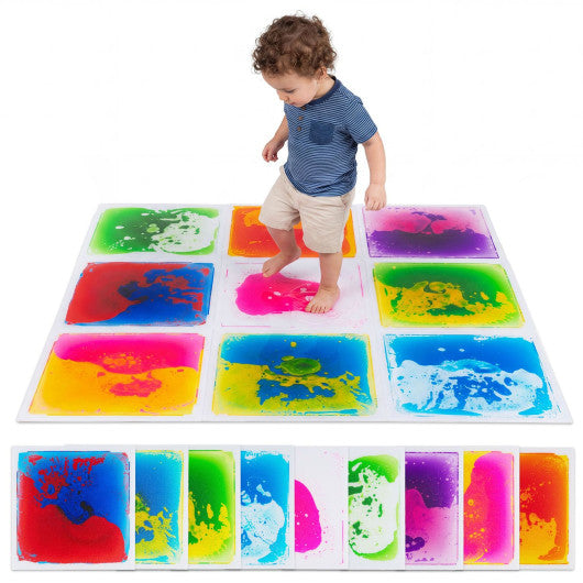 12 inches x 12 inches Toddler Sensory Floor Titles-9 Piece