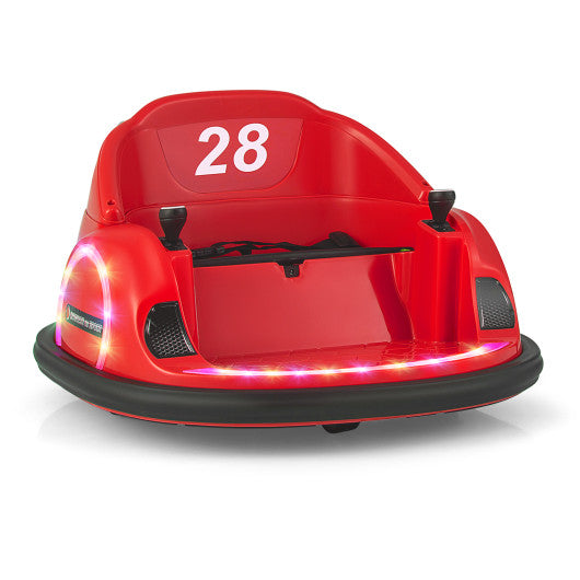 12V 360¡ã Ride on Bumper Car for Toddlers with Remote Control-Red