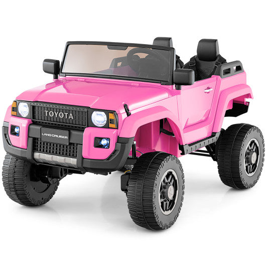 24V 2 Seater Ride on Car 4WD/2WD Switchable for Kids with Remote for Ages 3+-Pink