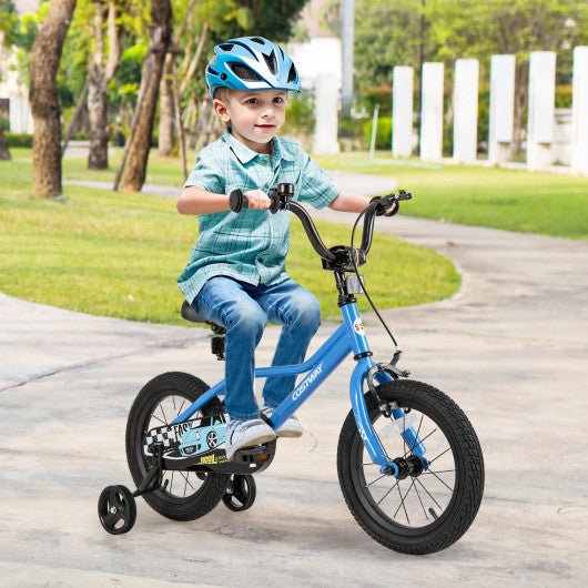 14 Inch Kids Bike with Removable Training Wheels for Aged 3-5 Years Old
