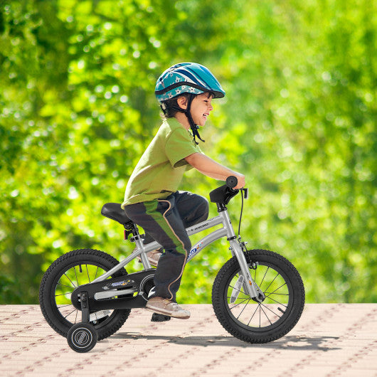 14-Inch Kids Bike Bicycle for Boys Girls 3-5 with High Carbon Steel Frame