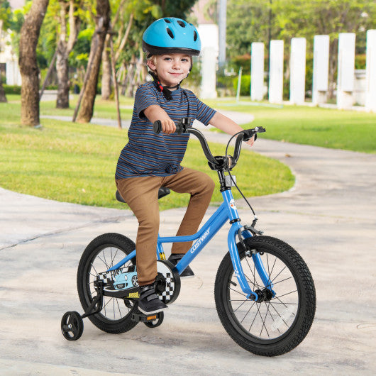 16 Inch Kids Bike with Removable Training Wheels for Aged 4-7 Years Old
