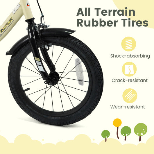 16 Inches Kids Bike Sport Bicycle with Removable Training Wheels