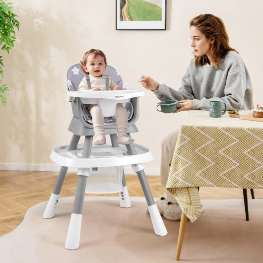 16-in-1 Baby High Chair with Activity Center and Booster Seat for Babies and Toddlers-Grey