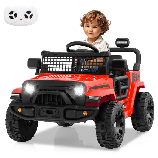 12V Kids Ride on Truck Car Battery Powered Electric Vehicle-Red