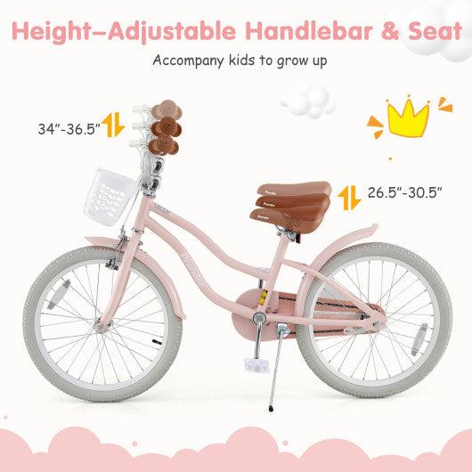 20 Inch Kids Bike with Kickstand for Boys Girls