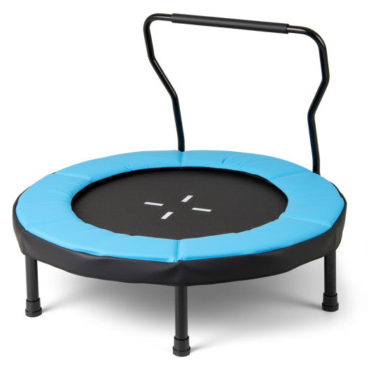 40 Inch Trampoline for Kids Indoor Outdoor Fitness Trampoline-Blue