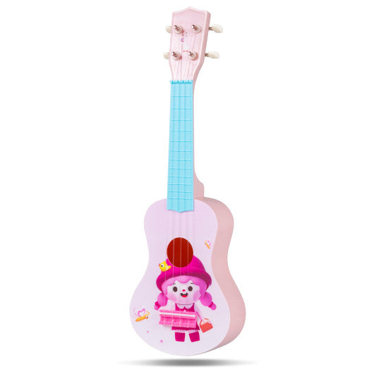 21 Inch Children Mini Ukulele with 4 Nylon Strings and 12 Frets