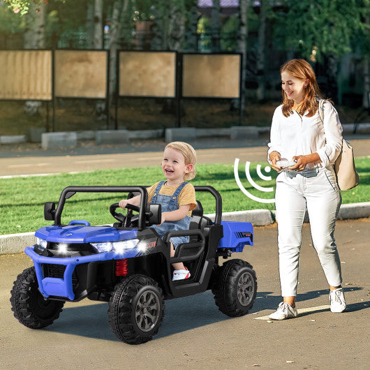24V Ride On Kids Car with Dump Bed and Remote Control-Navy