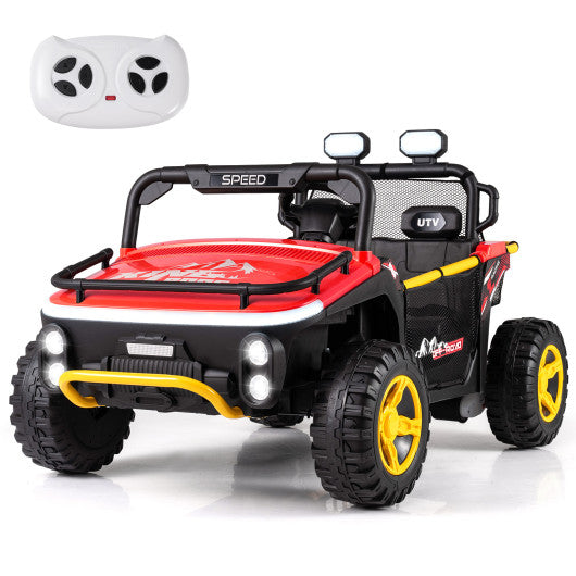 24V Ride on Toy for Kids 2 Seater Ride on Truck Car with Horn Music Story-Red