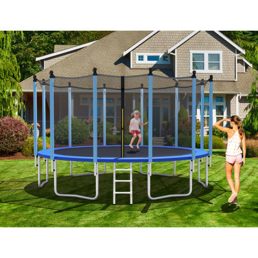 Outdoor Trampoline with Safety Closure Net-16 ft