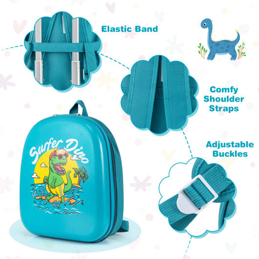 2 PCS Kid Luggage Set With Spinner Wheels for Children Boys Girls-Blue