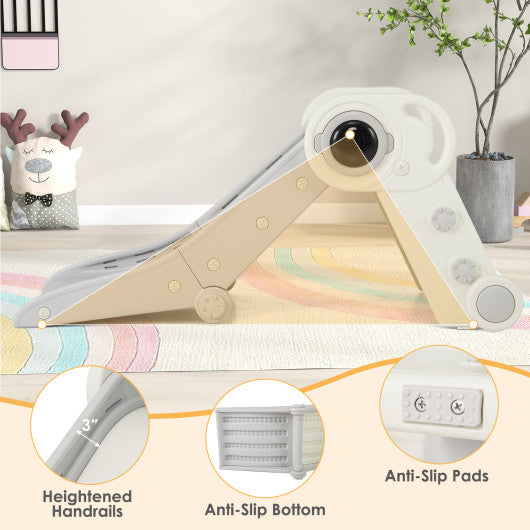 2 in 1 Baby Slide with Climber for Toddlers Age 18+ Months-Gray