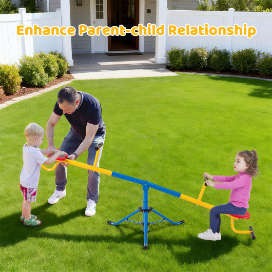360¡ãRotation Kids Seesaw Swivel Teeter Totter Playground Equipment