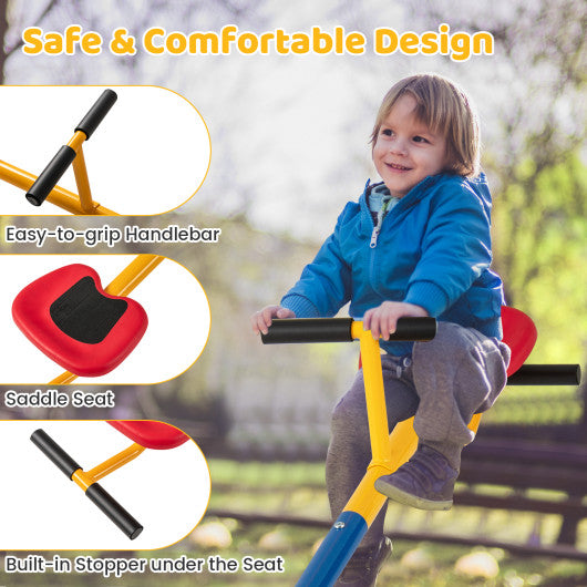 360¡ãRotation Kids Seesaw Swivel Teeter Totter Playground Equipment