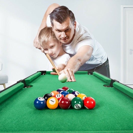 24¡± Mini Tabletop Pool Table Set Indoor Billiards Table with Accessories