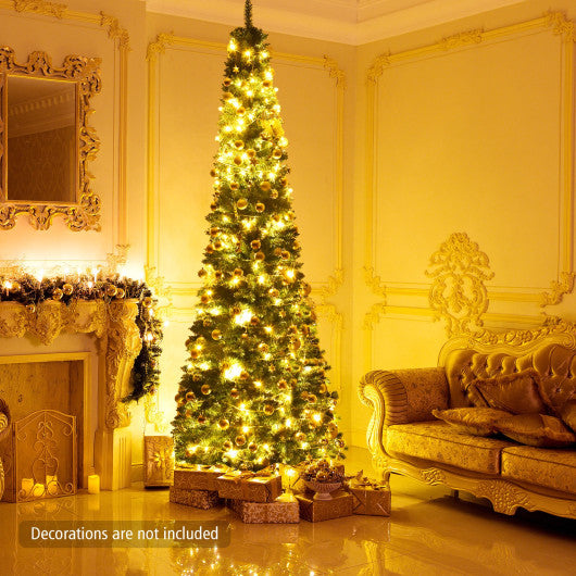 PVC Artificial Slim Pencil Christmas Tree-9 Feet