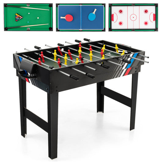 4-in-1 Multi Game Table with Pool Billiards