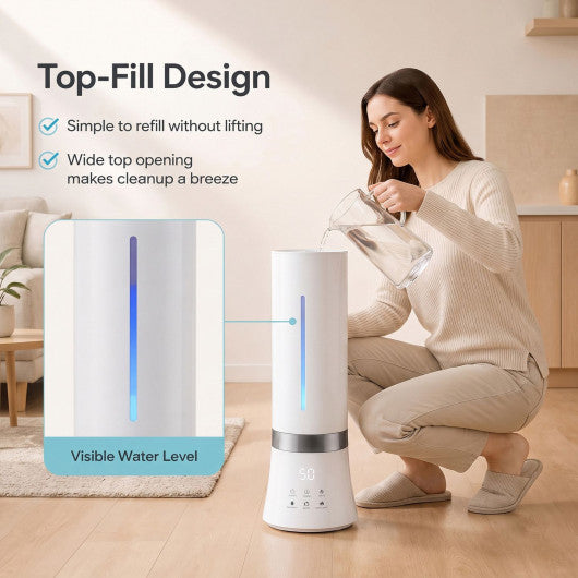5.5L Cool Mist Humidifiers with Remote Control and 12 Hours Timer