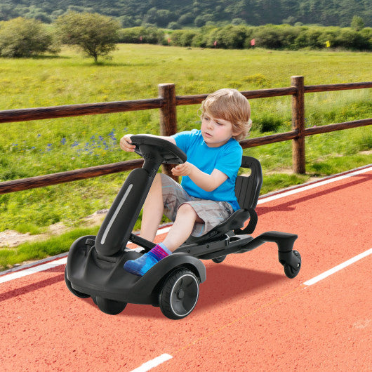 6V Kids Ride on Drift Car with 360¡ã Spin and 2 Adjustable Heights-Black
