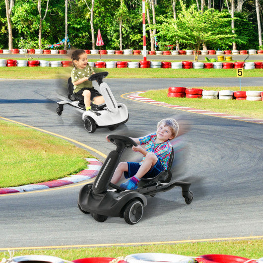 6V Kids Ride on Drift Car with 360¡ã Spin and 2 Adjustable Heights-Black