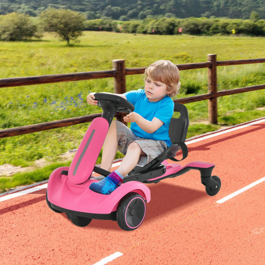 6V Kids Ride on Drift Car with 360¡ã Spin and 2 Adjustable Heights-Pink