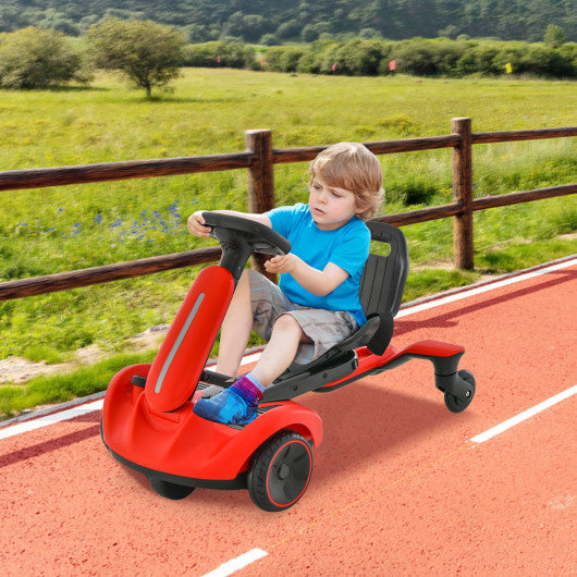 6V Kids Ride on Drift Car with 360¡ã Spin and 2 Adjustable Heights-Red
