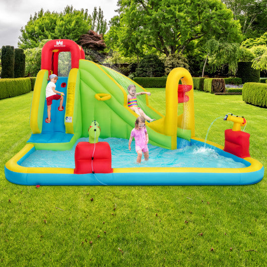 Outdoor Inflatable Water Bounce House with 480W Blower