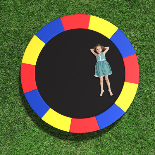 8 Feet Trampoline Pad Replacement Safety Pad with Fixing Straps (Multicolor)