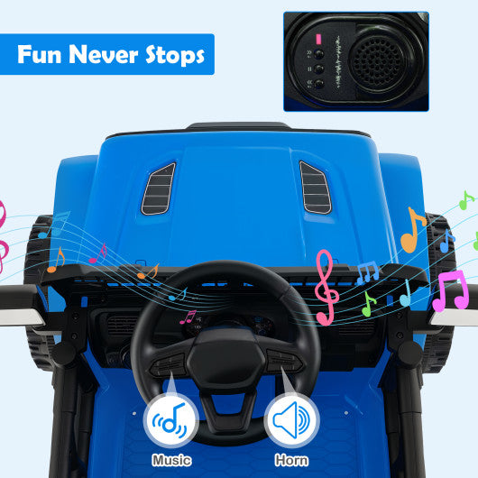 12V Kids Ride on Truck Car Battery Powered Electric Vehicle-Navy